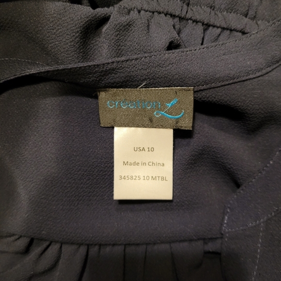 Creation L Navy Drawstring Waist Dress - Picture 7 of 8